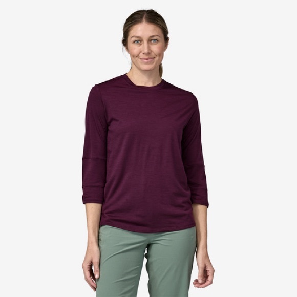 Patagonia Merino 3/4 Length Sleeve Bike Jersey - Picture 1 of 8